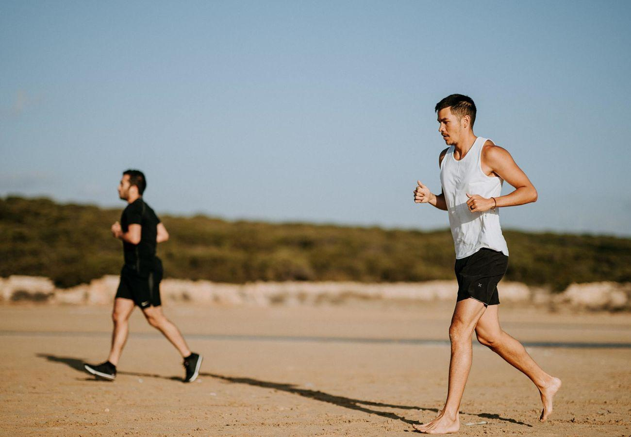 Beach running