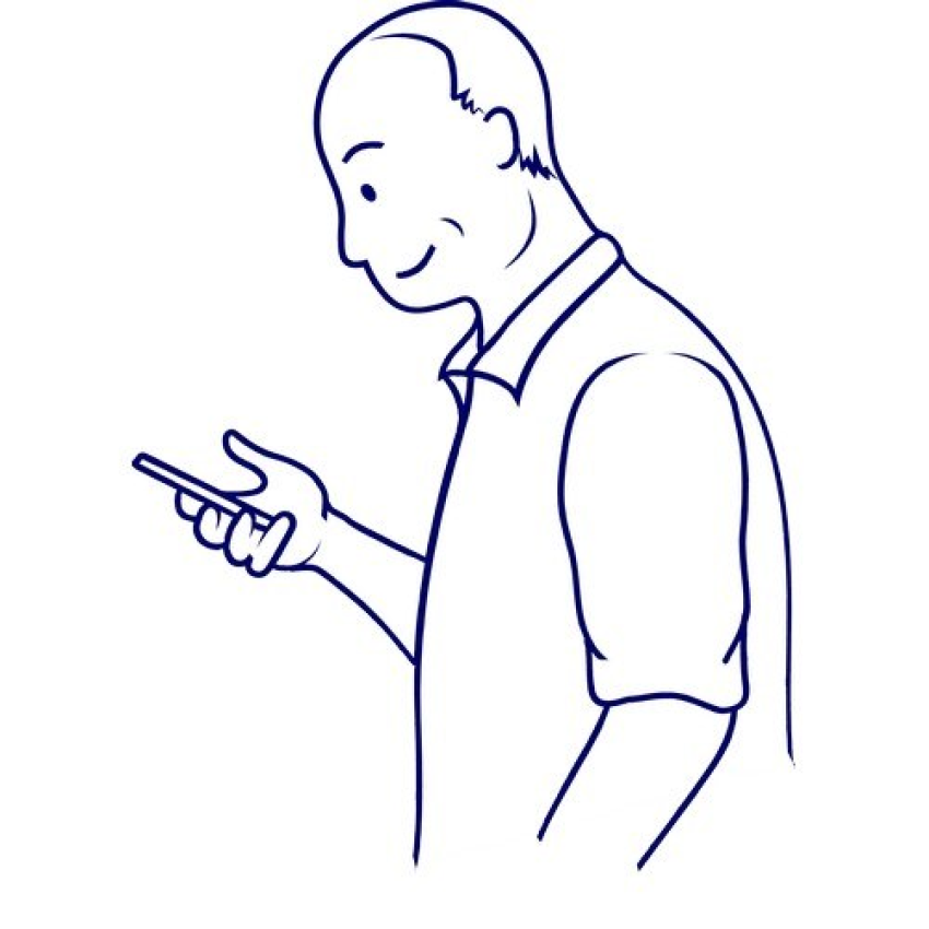 02 Man With Phone RZ