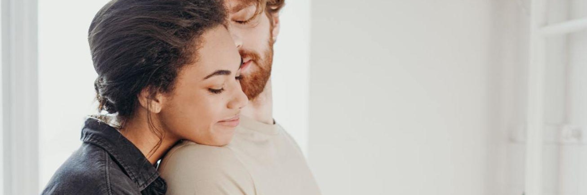 Couple happy in the kitchen