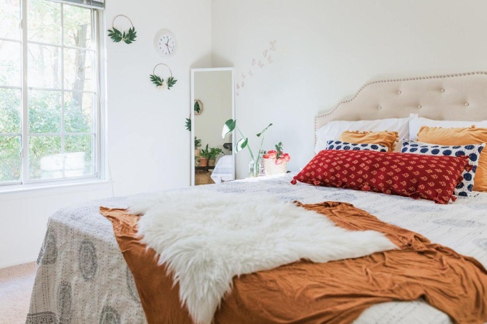 Orange bedroom